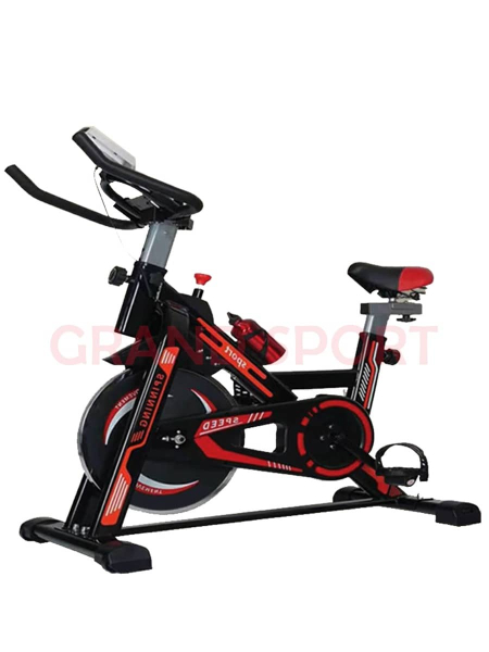 عجلة اسبيننج أسود/ أحمر 250ك - جراند سبورت | جراند سبورت للأجهزة الرياضي